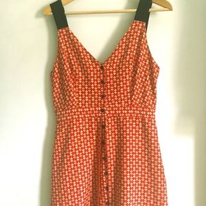 Rachel Comey Geo Button Down Dress Sz S
